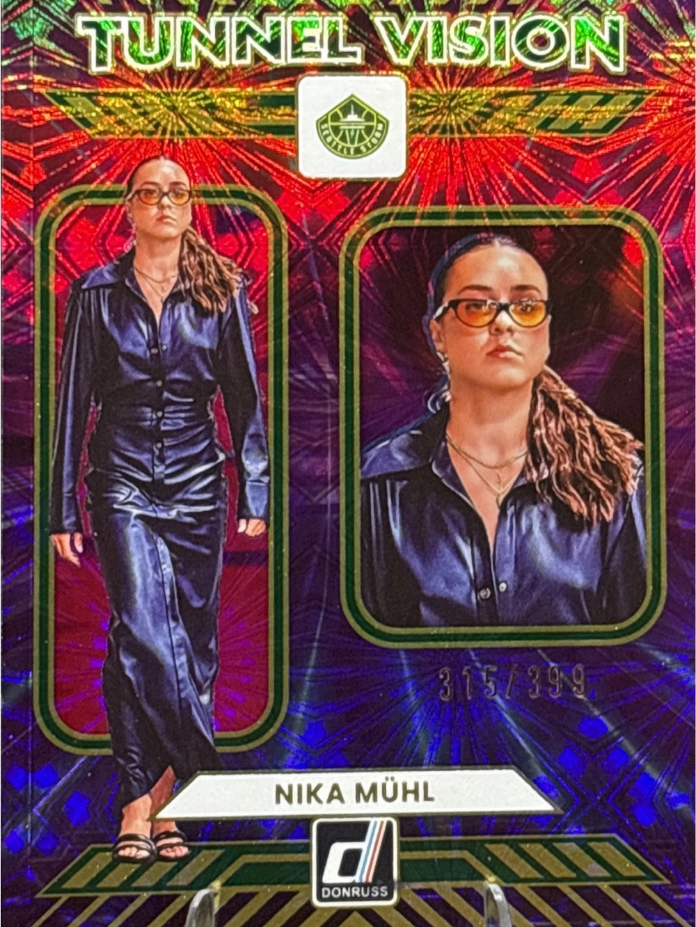 Panini Donruss Nika Mühl Tunnel Vision Trading Card - LE 315/399